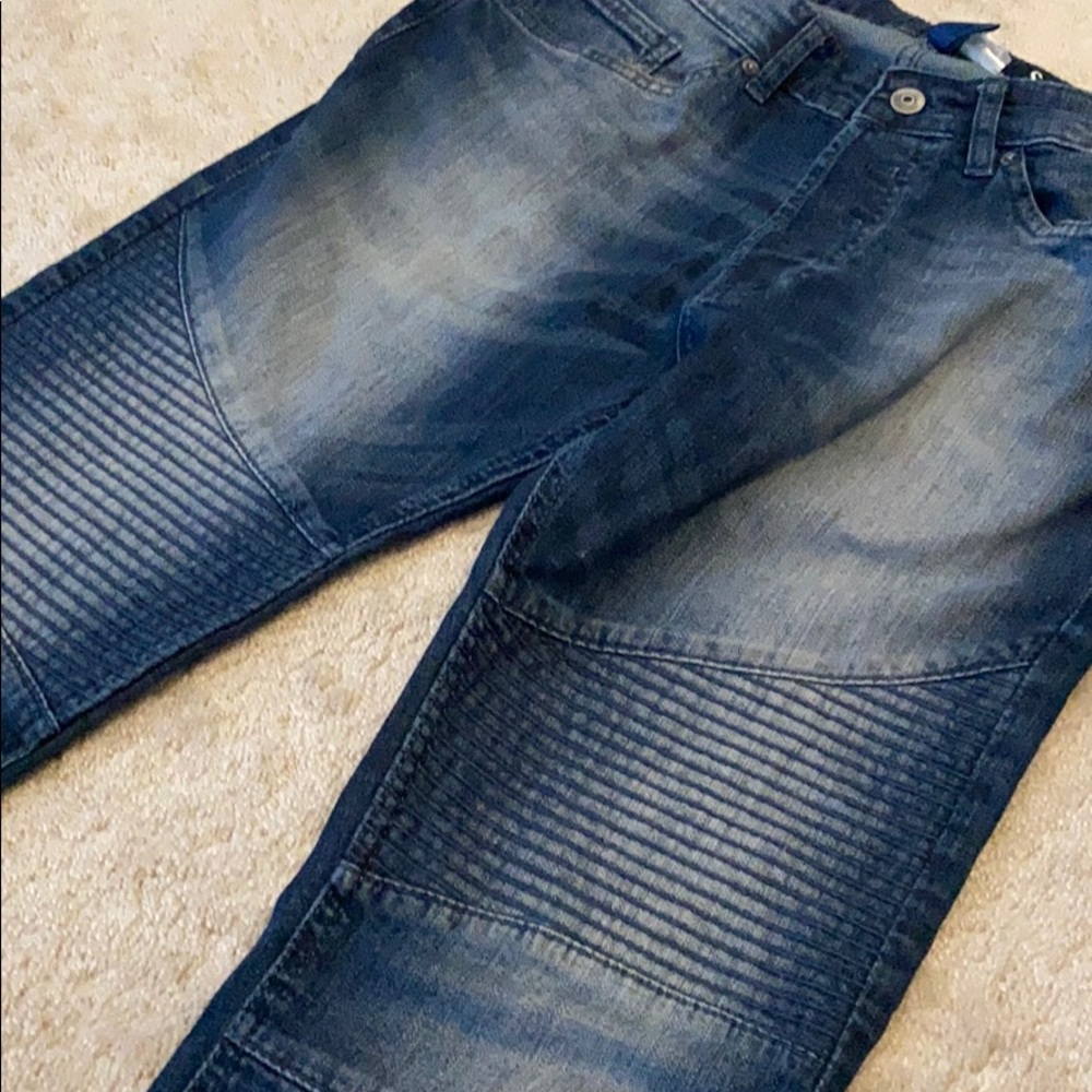 H&M Divided Skinny Denim Pleated Jeans